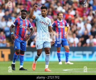 TOR 1:0, Ollie Watkins von Aston Villa Torfeier. - Crystal Palace V Aston Villa, Premier League, Selhurst Park, Croydon, Großbritannien - 20. August 2022 nur redaktionelle Verwendung - DataCo-Einschränkungen gelten Stockfoto