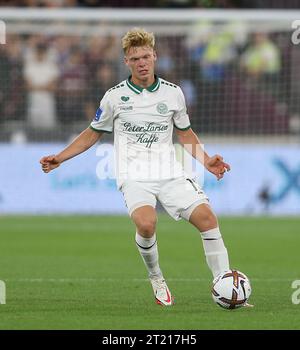 Jan Zamburek von Viborg FF. - West Ham United gegen Viborg FF, Qualifikation für die UEFA Europa Conference League, London Stadium, London, UK - 18. August 2022 nur redaktionelle Verwendung - es gelten Einschränkungen für DataCo Stockfoto