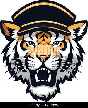 Löwenkopf-Illustrationsdesign für Ihr Projekt und Ihr Logo Stock Vektor