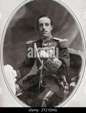 Alfonso XIII, 1886–1941, alias El Africano oder der Afrikaner. König von Spanien. Aus Mundo Grafico, veröffentlicht 1912. Stockfoto