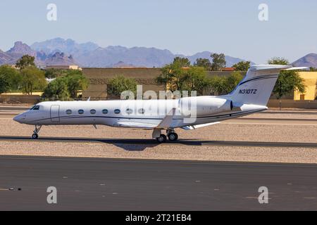 N310TZ GULFSTREAM AEROSPACE GV-SP (G550) ab Scottsdale Airport (SCF/KSDL) Stockfoto