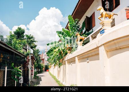 Chiang Mai alte Stadtallee in Thailand Stockfoto