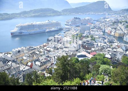 Sehenswürdigkeiten Stavanger, Maloy, Nordfjordeid City in Norwegen Stockfoto