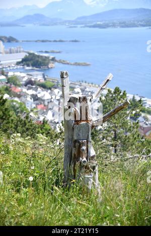 Sehenswürdigkeiten Stavanger, Maloy, Nordfjordeid City in Norwegen Stockfoto