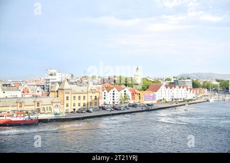 Sehenswürdigkeiten Stavanger, Maloy, Nordfjordeid City in Norwegen Stockfoto