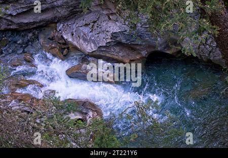 Johnston Canyon Banff, Alberta Stockfoto