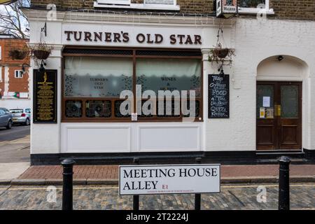 Turners Old Star Pub in Wapping, London Stockfoto