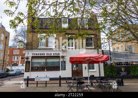 Turners Old Star Pub in Wapping, London Stockfoto