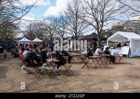 Wapping Docks Weekend Market, Shadwell Basin, East London Stockfoto