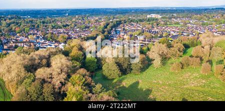 Prestwich und Heaton Park im Herbst Stockfoto