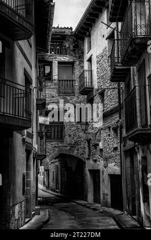 Straßen von Beceite (Beseit), Teruel, Aragon, Spanien Stockfoto