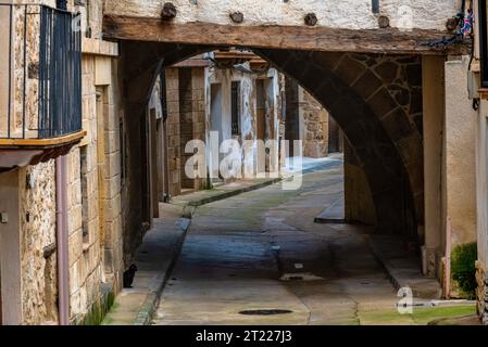 Straßen von Beceite (Beseit), Teruel, Aragon, Spanien Stockfoto