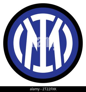 Inter Mailand Buntes Logo italienischer Profi-Fußballverein, Vektor-Illustration abstraktes Bild Stock Vektor