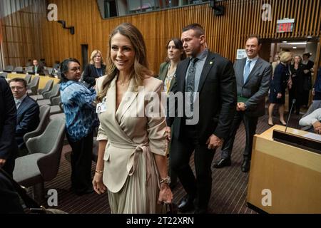 New York 20231016Prinzessin Madeleine nimmt an einem Treffen mit dem UN-Sonderbeauftragten für Gewalt gegen Kinder (SRSG VAC) und Childhood USA bei The Unite Teil Stockfoto