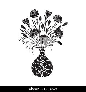 Blumen in vase Stock Vektor