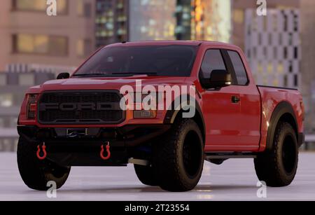 F-150 Raptor – „Hochleistungs“-Pickup der zweiten Generation Stockfoto