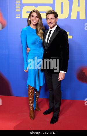 Madrid. Spanien. 20231016, David Bisbal, Rosanna Zanetti nimmt am 16. Oktober 2023 an der „Bisbal“-Premiere im Circulo de Bellas Artes in Madrid Teil Credit: MPG/Alamy Live News Stockfoto