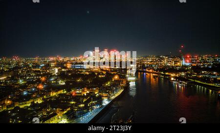 Wunderschöne Aufnahmen während der Nacht in London Stockfoto