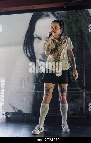 Seattle, USA. Oktober 2023. Sängerbischof Briggs bei Showbox SODO am 15. Oktober 2023 in Seattle, Washington (Foto: Daniel DeSlover/SIPA USA) Credit: SIPA USA/Alamy Live News Stockfoto