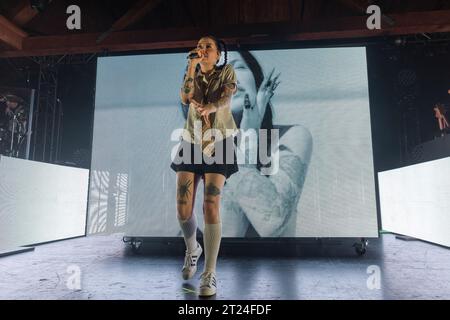 Seattle, USA. Oktober 2023. Sängerbischof Briggs bei Showbox SODO am 15. Oktober 2023 in Seattle, Washington (Foto: Daniel DeSlover/SIPA USA) Credit: SIPA USA/Alamy Live News Stockfoto