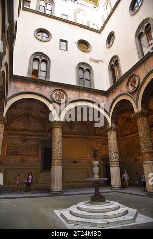 Florenz, Italien. September 2023. Der Palazzo Vecchio in Florenz. Hochwertige Fotos Stockfoto