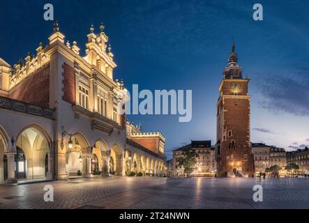 Rathausplatz, Krakau, Polen Stockfoto