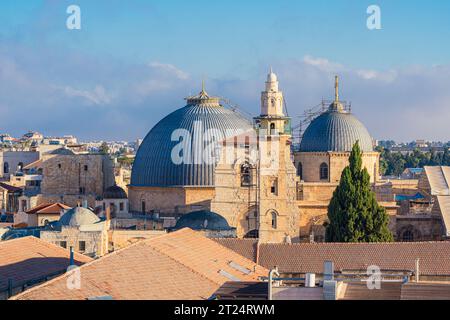 Grabeskirche in der Altstadt von Jerusalem Stockfoto