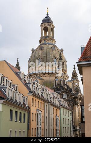 Die Münzgasse in der Innenstadt von Dresden Stockfoto