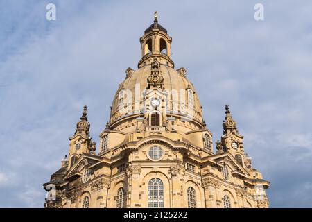 Die Dresdner Frauenkirche, lutherische Kirche in Dresden Stockfoto