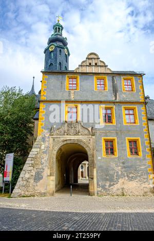 Das Gebäudeensemble Bastille ist Teil des Stadtschlosses Weimar, auch bekannt als Residenzschloss, Weimar, Thüringen. Stockfoto