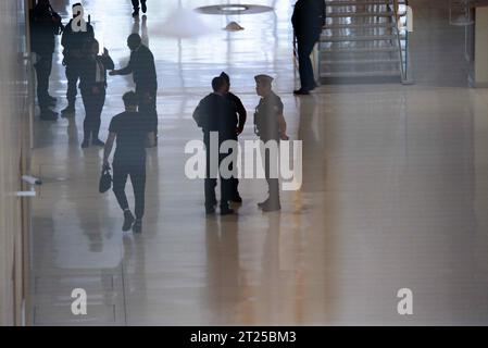 Paris, Frankreich. Oktober 2023. Illustration des Pariser Gerichtsgerichts im 17. Arrondissement Paris, Frankreich am 16. Oktober 2023. Foto: Pierrick Villette/ABACAPRESS.COM Credit: Abaca Press/Alamy Live News Stockfoto