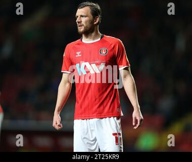 Alex Gilbey von Charlton Athletic gegen Gillingham. - Charlton Athletic V Gillingham, Sky Bet League One, The Valley, London, UK - 15. März 2022 nur redaktionelle Verwendung - es gelten Einschränkungen bei DataCo Stockfoto