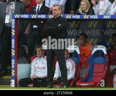 Ralf Rangnick Manager von Manchester United gegen Manchester United. - Crystal Palace gegen Manchester United, Premier League, Selhurst Park, London - 22. Mai 2022 nur redaktionelle Verwendung - DataCo-Einschränkungen gelten Stockfoto