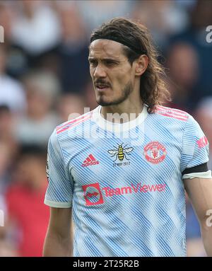 Edinson Cavani von Manchester United spielt gegen Crystal Palace. - Crystal Palace gegen Manchester United, Premier League, Selhurst Park, London - 22. Mai 2022 nur redaktionelle Verwendung - DataCo-Einschränkungen gelten Stockfoto