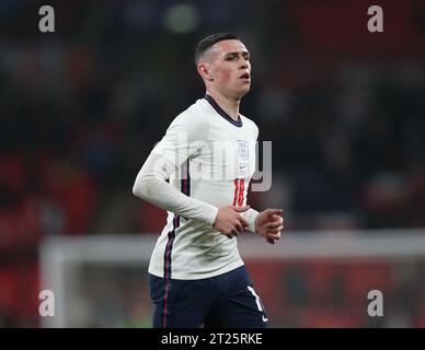 Phil Foden of England - England gegen Elfenbeinküste, International Friendly, Wembley Stadium, London, Großbritannien - 29. März 2022 nur redaktionelle Verwendung - es gelten Einschränkungen bei DataCo Stockfoto