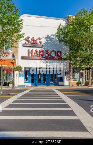 Horizontaler Blick auf das sag Harbour Kino Stockfoto