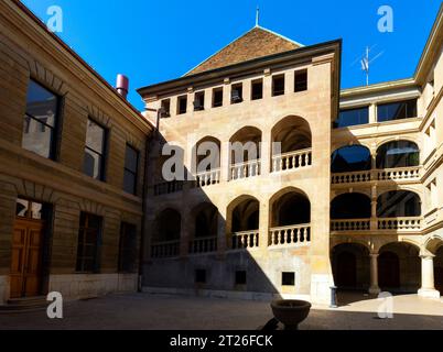 Grand Conseil, Parlament Kantonal, Departement de la cohésion sociale, Salle de Alabama, Republique et canton de Geneve, Schweiz. Stockfoto