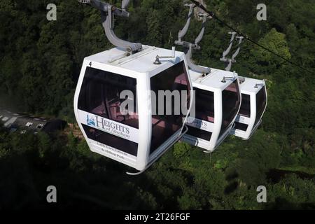 Seilbahnen von Matlock Bath zu den Höhen von Abraham, Derbyshire, Englnad Stockfoto