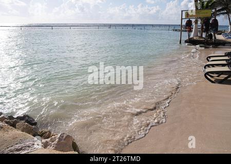 Mahahual Paradise Beach Quintana Roo Mexiko Stockfoto