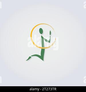 Spiritualität Symbole Meditation Hände Person Gebete Licht Logo Symbol Vektor Element Stock Vektor