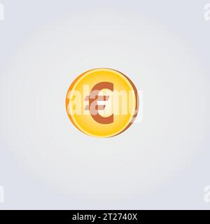 Währungssymbol Euro-Logo-Taste Illustration Vektor-Design Stock Vektor