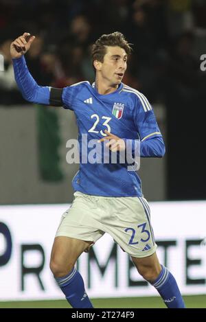 Bozen, Italien. Oktober 2023. Fabio Miretti von Italien während Italien U21 gegen Norwegen U21, 3Â° Spiel der europäischen Qualifikation 2025 Gruppe A, Spiel bei GNerone Claudio Druso in Bozen - Bolzen (BZ), Italien, 17. Oktober 2023. Quelle: Unabhängige Fotoagentur/Alamy Live News Stockfoto