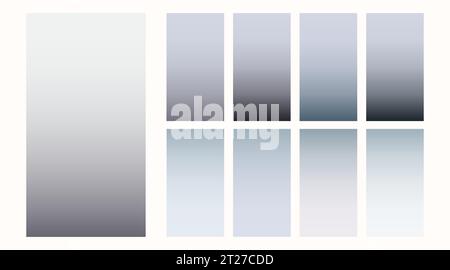 Dunkler verlaufender Hintergrund in Grautönen. Stock Vektor