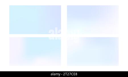 Satz von hellen, neonfarbenen Hintergründen. Stock Vektor