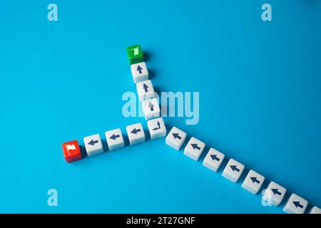 Wählen Sie Ideologie und soziale Werte. Oppositionsfraktionen. Mangelnder Konsens. Ideologische Konflikte wirken sich auf Gesellschaften, Politik und zwischenmenschliche Beziehungen aus Stockfoto