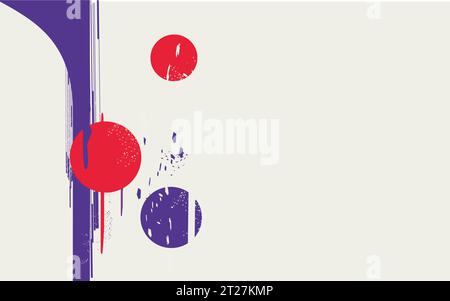 Abstrakter farbenfroher Hintergrund mit Kreisen und Kopierraum in der Nähe Stock Vektor