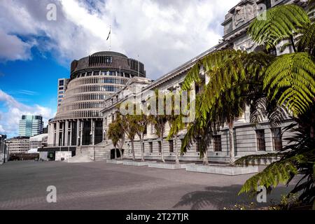 Parlamentsgebäude In Wellington, Neuseeland Stockfoto