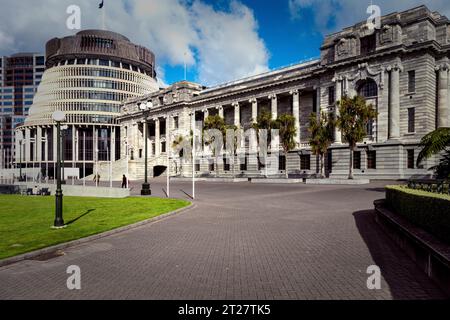 Parlamentsgebäude In Wellington, Neuseeland Stockfoto