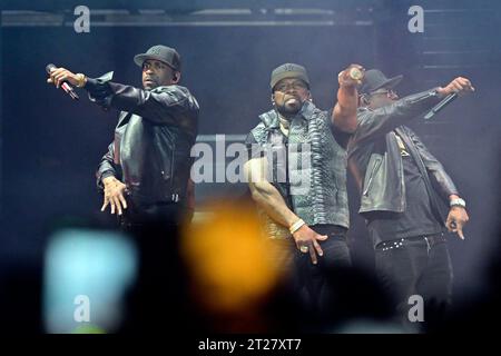 Zagreb, Kroatien. , . Konzert des berühmten amerikanischen Rappers 50 Cent in der Arena Zagreb. Foto: Ivana Grgic/CROPIX Copyright: XxIvanaxGrgicx/xCROPIXx 50 cent5-171023 Credit: Imago/Alamy Live News Stockfoto