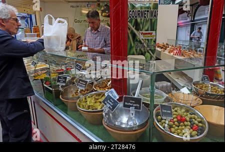 Leeds City Kirkgate Markts, Leeds Kirkgate Market, Kirkgate, Leeds, West Yorkshire, ENGLAND, GROSSBRITANNIEN, LS2 7HN Stockfoto